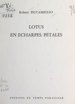 Lotus en écharpes-pétales (janvier 1975 et janvier-février 1976)