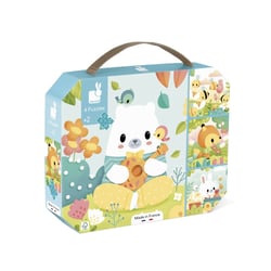 Puzzles 6-9-12-16 pièces - Animaux - Janod