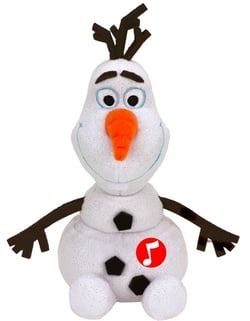 La reine des neiges - peluche musicale olaf 20 cm