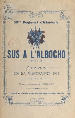 58e Régiment d'infanterie : sus à l'Albocho, souvenir de la campagne 1914 - En vers provençaux