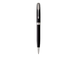 Stylo bille Parker - Sonnet Laqué noir  - Noir - Pointe moyenne