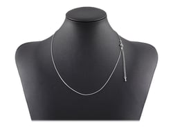 Collier court maille serpentine Créalia - Argenté
