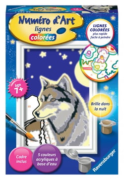 Numéro d'art - mini - Portrait d'un loup
