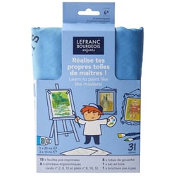 Kit créatif avec Gouache Lefranc Bourgeois Toiles de Maîtres