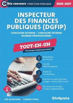 Inspecteur des finances publiques (DGFIP) - Tout-en-un - Catégorie A - Concours 2026-2027