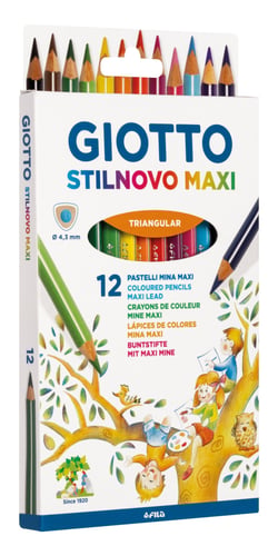 12 crayons maxi Stilnovo - Giotto