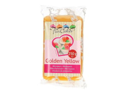 Pâte d'amande FunCakes - Jaune doré - 250 g