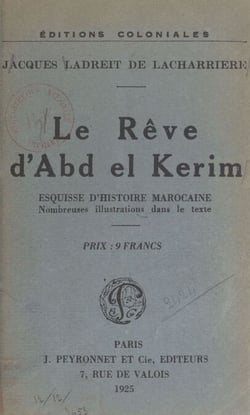 Le rêve d'Abd-el-Kerim, esquisse d'histoire marocaine