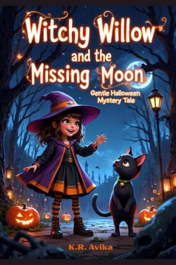 Witchy Willow and the Missing Moon: Gentle Halloween  Mystery Tale - Boo &amp; Cozy: Cute and Spooky Halloween Tales