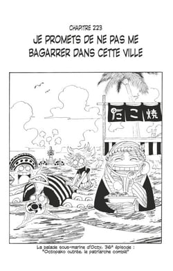 One Piece édition originale - Chapitre 223 - Je promets de ne pas me bagarrer dans cette ville