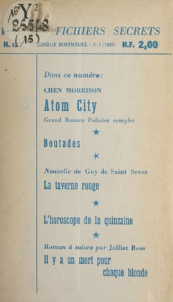 Atom city - Suivi de Boutades. Suivi de La taverne rouge. Suivi de Il y a un mort pour chaque blonde