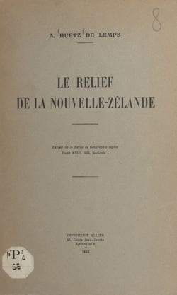 Le relief de la Nouvelle-Zélande