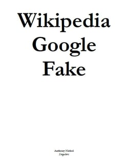 Wikipedia Google Fake - pseudo article
