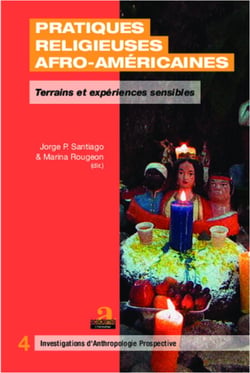 Pratiques religieuses afro-américaines - Terrains et expériences sensibles