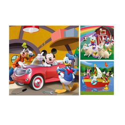 Puzzle 3 x 49 pièces - Tout le monde aime Mickey - Ravensburger
