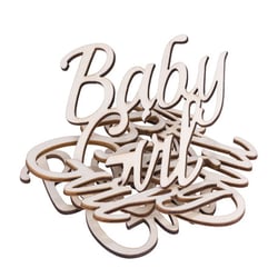 4 déco en bois - baby girl