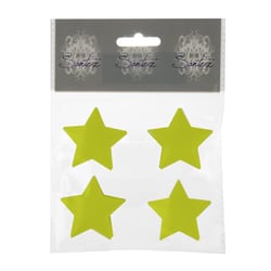 Lot de 4 étoiles métal - Vert