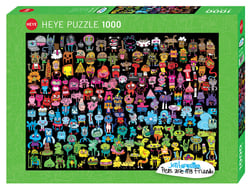Puzzle 1000 pièces - Jon Burgerman: Doodle Rainbow