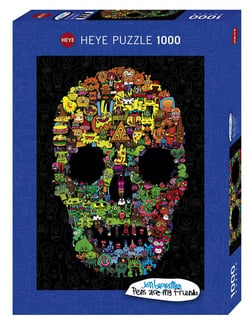 Puzzle 1000 pièces - Doodle Skull