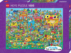 Puzzle 1000 pièces - Doodle Village
