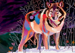 Puzzle 1000 pièces - Night Wolf