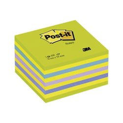 Notes Post-it® - 76x76 mm - 5 blocs néon