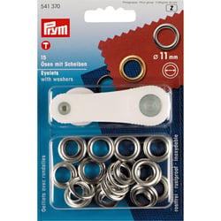 Oeillets - Prym - laiton - Argent - 11mm