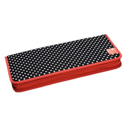 Etui tricot - noir et pois blancs