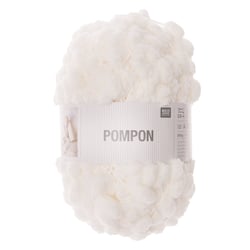 Pelote pompons Rico Design - Crème
