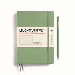 Carnet Leuchtturm1917 - Sauge - A5 14,5 x 21 cm - 251 pages numérotées pointillées
