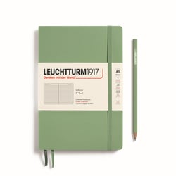 Carnet Leuchtturm1917 - Sauge - A5 14,5 x 21 cm - 123 pages numérotées lignées