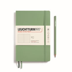 Carnet Leuchtturm1917 - Sauge - A5 14,5 x 21 cm - 123 pages numérotées pointillées