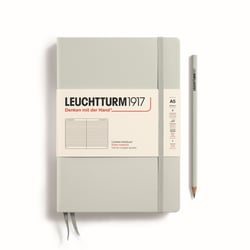 Carnet Leuchtturm1917 - Light Grey - A5 14,5 x 21 cm - 251 pages numérotées lignées