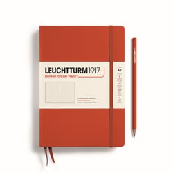 Carnet Leuchtturm1917 - Fox Red - A5 14,5 x 21 cm - 251 pages numérotées pointillées 
