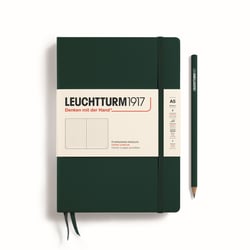 Carnet Leuchtturm1917 - Forest green - A5 14,5 x 21 cm - 251 pages numérotées pointillées