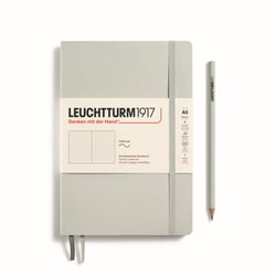 Carnet Leuchtturm1917 - Light Grey - A5 14,5 x 21 cm - 123 pages numérotées pointillées