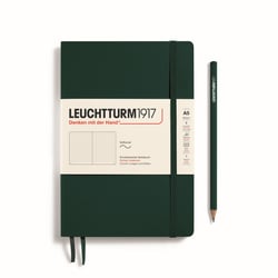 Carnet Leuchtturm1917 - Forest Green - A5 14,5 x 21 cm - 123 pages numérotées pointillées