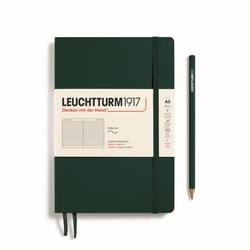 Carnet Leuchtturm1917 - Forest Green - A5 14,5 x 21 cm - 123 pages numérotées lignées