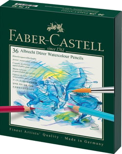 Boîte StudioBox 36 crayons de couleur aquarellables - Faber-Castell - Albrecht Dürer