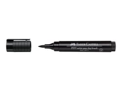 Feutre Faber-Castell - Pointe brush B - noir - Pitt Artist Pen