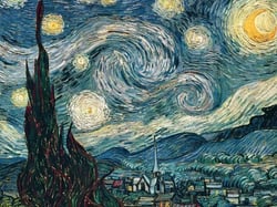Puzzle 1500 pièces - Nuit Etoilée : Van Gogh - Ravensburger
