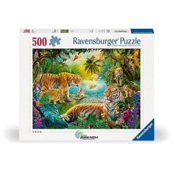 Puzzle 500 pièces - Tigres dans l'oasis