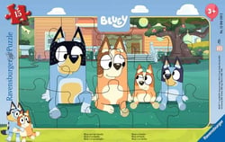 Puzzle cadre 15 pièces - Bluey et sa famille