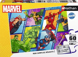 Puzzle 60 pièces - Nathan - Les Avengers contre les méchants / Marvel Avengers