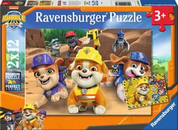 Puzzles 2x12 pièces - L'équipe en action ! / Rubben