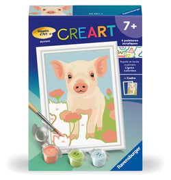 Peinture au numéro Ravensburger - CreArt - Cochon - 8 x 12 cm