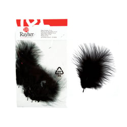 Plume deco x 10 noir