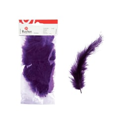 Sachet de 15 plumes - 10/15 cm - violet