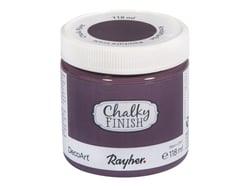 Peinture - DecoArt Chalky Finish - Rouge Mûre Craie - 118 ml - Rayher