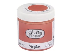 Rayher DecoArt Chalky finish - Peinture - peinture à la craie - rose saumon - 118 ml